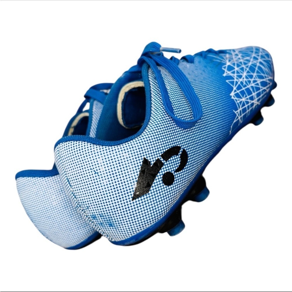 Blue & White Athletic Indoor & Outdoor Youth (Boy’s) Soccer Cleats Size Youth 8 - Picture 6 of 10